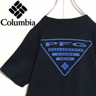 【メキシコ製】コロンビア　PFG ロゴ入りTシャツ　ブラック　S  H843(Tシャツ/カットソー(半袖/袖なし))