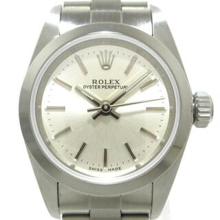 ロレックス(ROLEX)のROLEX(ロレックス) 腕時計美品  オイスターパーペチュアル 67180 レディース SS/12コマ+余り1コマ(フルコマ) シルバー(腕時計)