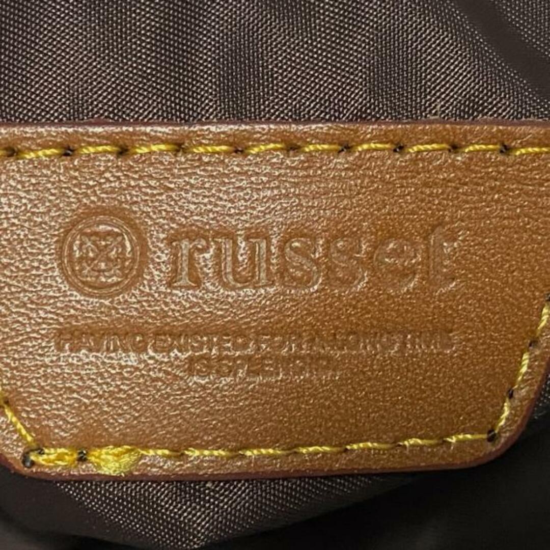 Russet(ラシット)のrusset(ラシット) ショルダーバッグ - ライトグレー×黒 ストラップ着脱可 ナイロン×レザー レディースのバッグ(ショルダーバッグ)の商品写真