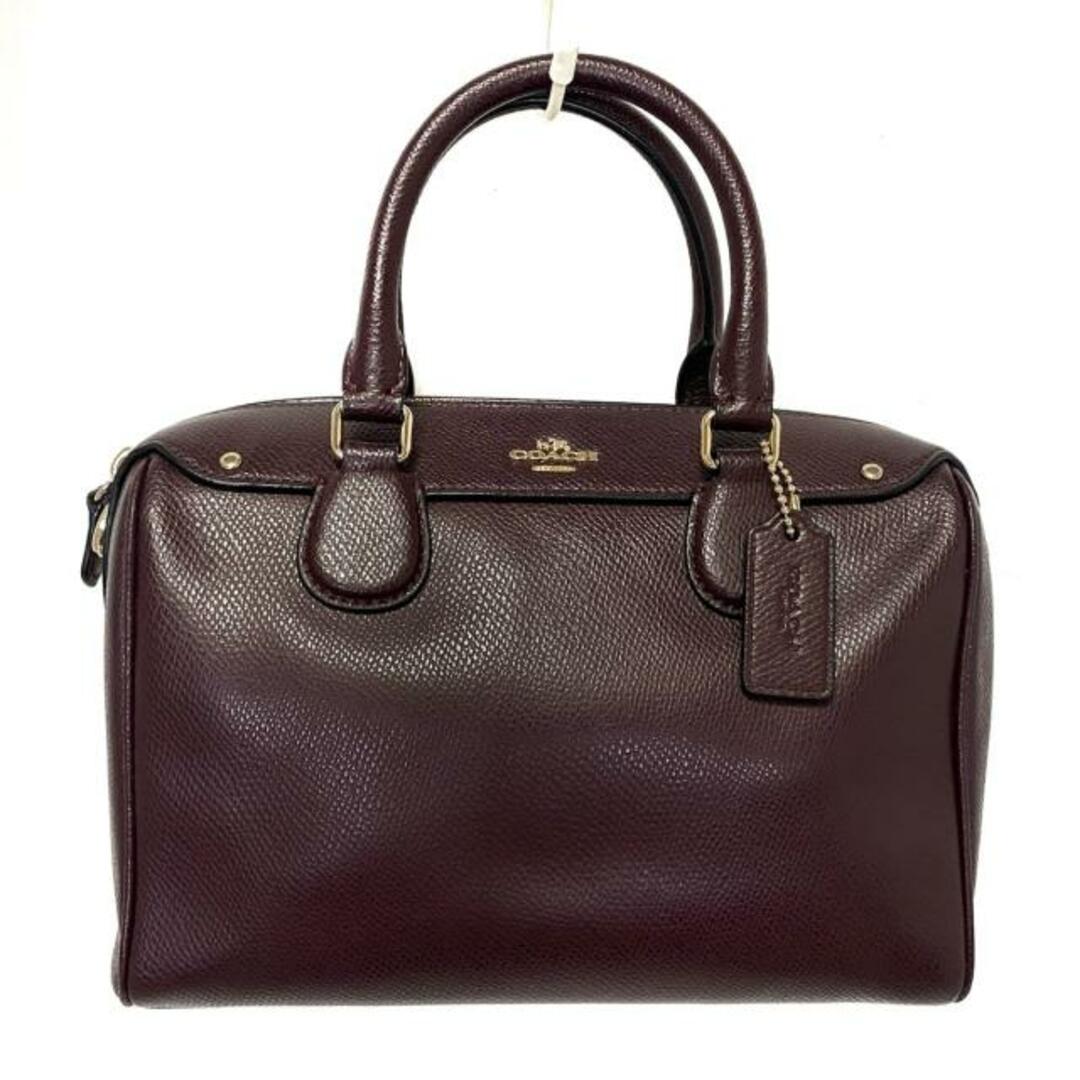 COACH(コーチ)のCOACH(コーチ) ショルダーバッグ クロスグレーンレザーベネットミニサッチェル F36624 ボルドー レザー レディースのバッグ(ショルダーバッグ)の商品写真