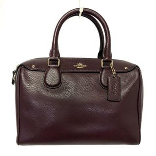 COACH - COACH(コーチ) ショルダーバッグ クロスグレーンレザーベネットミニサッチェル F36624 ボルドー レザー