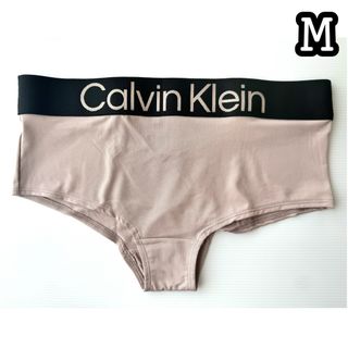 カルバンクライン(Calvin Klein)の大きめロゴ Calvin Klein ショーツ Mサイズ ベージュ 【1枚 】(その他)