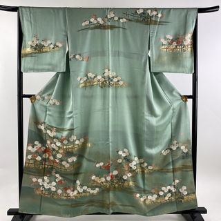 訪問着 身丈158cm 裄丈67.5cm 正絹 秀品 【中古】(着物)