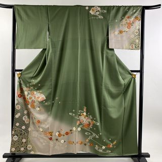 訪問着 身丈156cm 裄丈65cm 正絹 秀品 【中古】(着物)