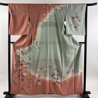 訪問着 身丈160cm 裄丈67cm 正絹 秀品 【中古】(着物)