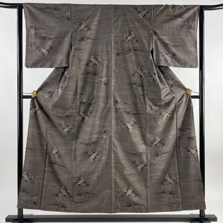 大島紬 身丈156cm 裄丈62cm 正絹 逸品 【中古】(着物)