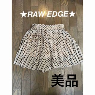 [美品] ★RAW EDGEローエッヂ キュロットスカート　ガールズ.Mサイズ(ミニスカート)