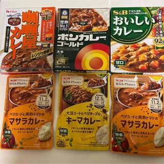 レトルト食品　各種カレー詰め合わせ　キーマカレーボンカレーマサラカレー(レトルト食品)