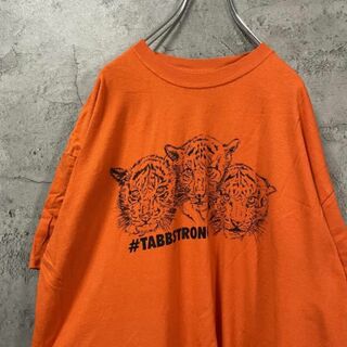 【レア】TABBSTRONG トラ アニマル USA輸入 Tシャツ(Tシャツ/カットソー(半袖/袖なし))
