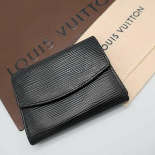 ルイヴィトン(LOUIS VUITTON)の正規品 ヴィトン エピ 小銭入れ コインケース ポルトモネサーンプル 黒 袋(コインケース/小銭入れ)