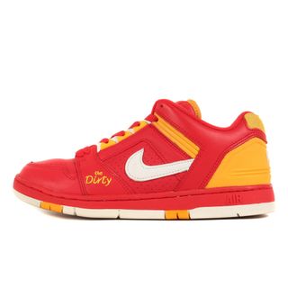 ナイキ(NIKE)のNIKE ナイキ サイズ:27.0cm AIR FORCE 2 LOW THE DIRTY 305602-611 / 2002年製 エアフォース2 ロー ザ ダーティー ニューレッド ホワイト US9 ローカット スニーカー シューズ 靴 バッシュ【メンズ】【中古】(スニーカー)