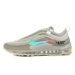 オフホワイト(OFF-WHITE)のOFF-WHITE オフホワイト サイズ:27.5cm 18AW NIKE THE 10 : AIR MAX 97 OG (AJ4585-101) ナイキ エアマックス97 ウルフグレー US9.5 ローカット スニーカー コラボ シューズ 靴【メンズ】【中古】(スニーカー)