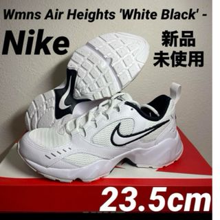 ナイキ(NIKE)のNike ナイキ　ウィメンズ　エア　ハイツ　ホワイト23.5cm 厚底　通学(スニーカー)