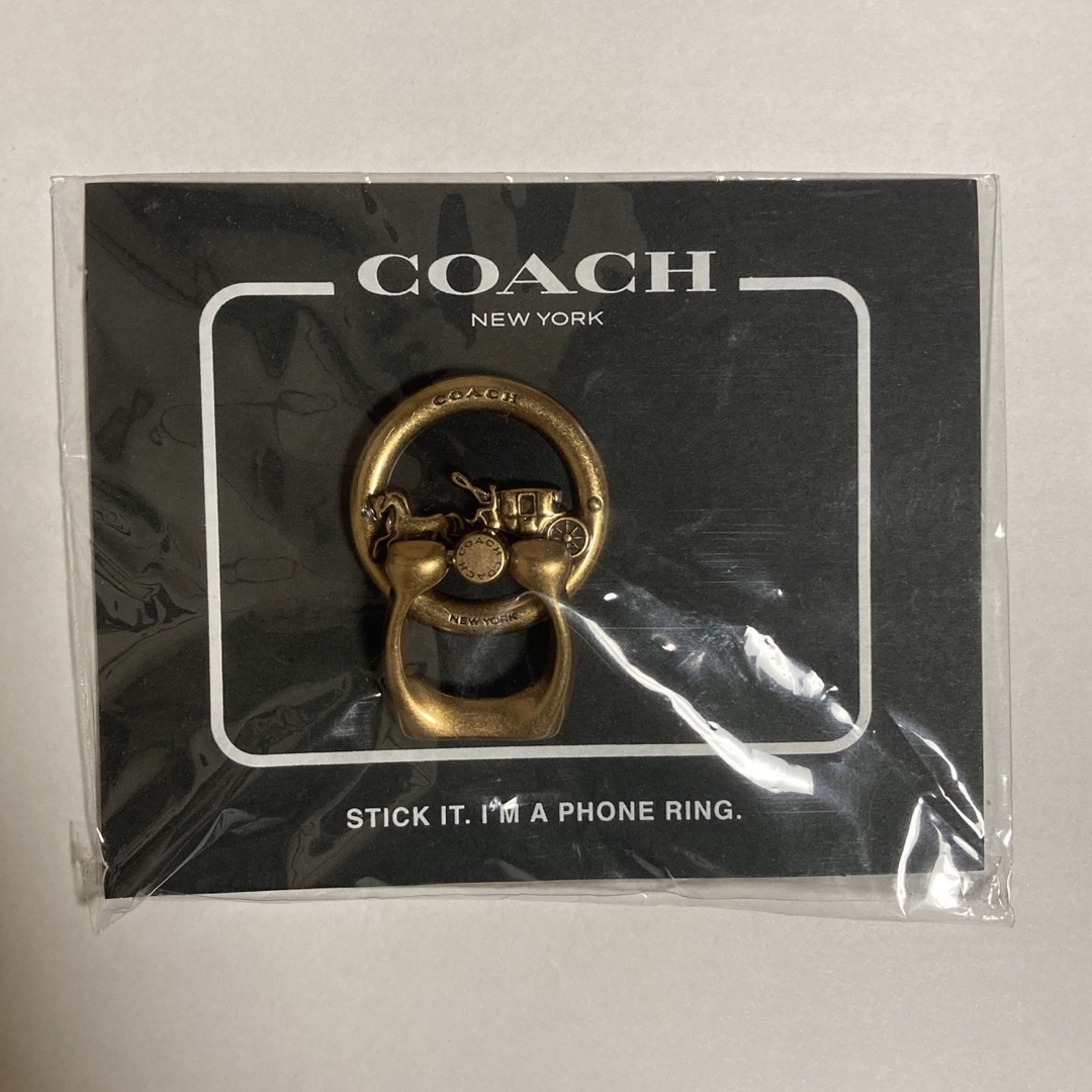 COACH(コーチ)のCOACH コーチ　スマホリング　 スマホ/家電/カメラのスマホアクセサリー(その他)の商品写真