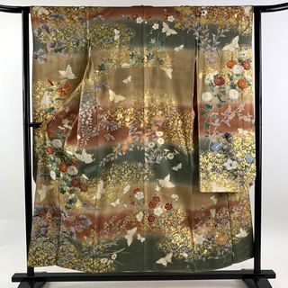 振袖 身丈154cm 裄丈62.5cm 正絹 美品 名品 【中古】(着物)