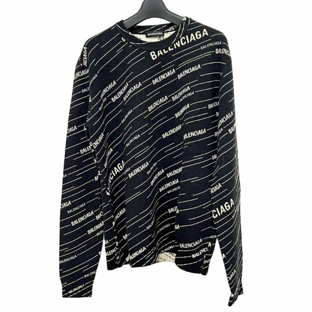 Balenciaga - Balenciaga バレンシアガ メンズ 総柄 クールネック Balenciaga - Balenciaga バレンシアガ メンズ 総柄 クールネック