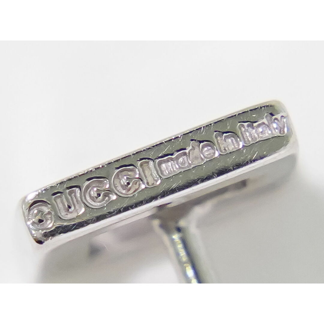 GUCCI - 本物 グッチ GUCCI Gロゴ 750 WG ピアス ホワイト GUCCI - 本物 グッチ GUCCI Gロゴ 750 WG ピアス ホワイト