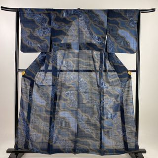 小紋 身丈158.5cm 裄丈65cm 正絹 美品 名品 【中古】(着物)