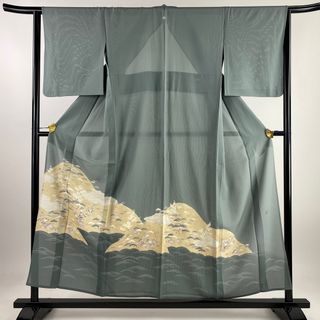 色留袖 身丈154.5cm 裄丈64cm 正絹 秀品 【中古】(着物)