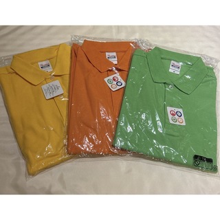 【3点セット】ポロシャツ イエロー オレンジ グリーン(ポロシャツ)