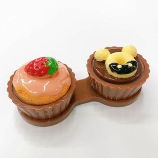 【1点のみ】コンタクトケース　スイーツ♡(旅行用品)