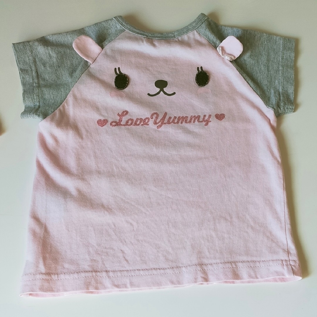 Cutie yummy Tシャツ 90 キッズ/ベビー/マタニティのキッズ服女の子用(90cm~)(Tシャツ/カットソー)の商品写真