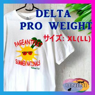 アメリカ古着　DELTA　デルタ　XL　LL　大きいサイズ　半袖T⑩