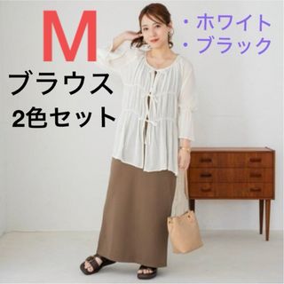 シマムラ(しまむら)の【M 2色セット】tal.by yumi. シャーリングブラウス(シャツ/ブラウス(長袖/七分))