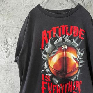 ATTITUDE フットボール リアルプリント ビックサイズ Tシャツ(Tシャツ/カットソー(半袖/袖なし))