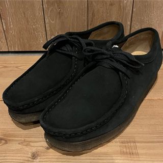 CLARKS WALLABEE BLACK クラークス　ブラック　8ハーフ　美品