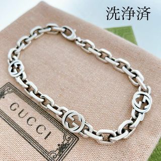 グッチ(Gucci)の【洗浄済】グッチ GUCCI 925 ブレスレット シルバー メンズ N117(ブレスレット)