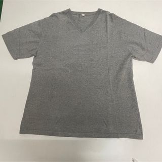 ムジルシリョウヒン(MUJI (無印良品))の無印良品　半袖　Vネック  コットン ニットTシャツ　半袖セーター  Mサイズ(ニット/セーター)