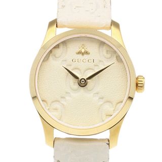 グッチ(Gucci)のグッチ Gタイムレス 腕時計 時計 GP 126.5 クオーツ レディース 1年保証 GUCCI  中古(腕時計)