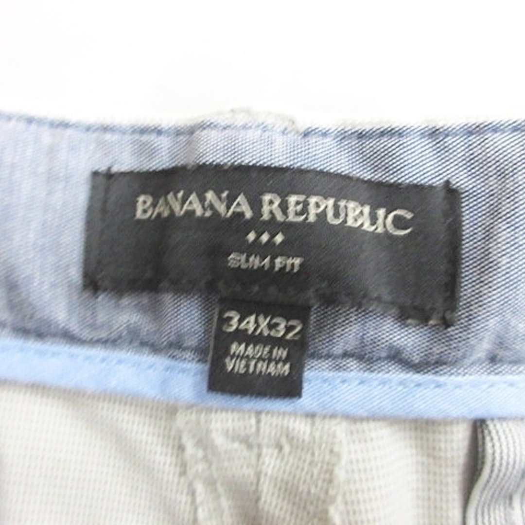 Banana Republic(バナナリパブリック)のバナナリパブリック パンツ スラックス スリム ストレート グレー 34×32 メンズのパンツ(スラックス)の商品写真