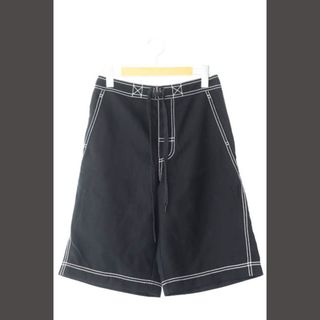 アレキサンダーワン(Alexander Wang)のアレキサンダーワン ステッチ ハーフ パンツ ショーツ 42 黒 ブラック●(ショートパンツ)