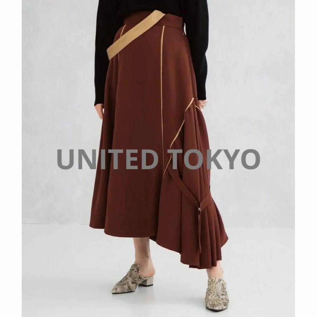 UNITED TOKYO(ユナイテッドトウキョウ)の【未使用】UNITED TOKYO アシメラインスカート レディースのスカート(ロングスカート)の商品写真