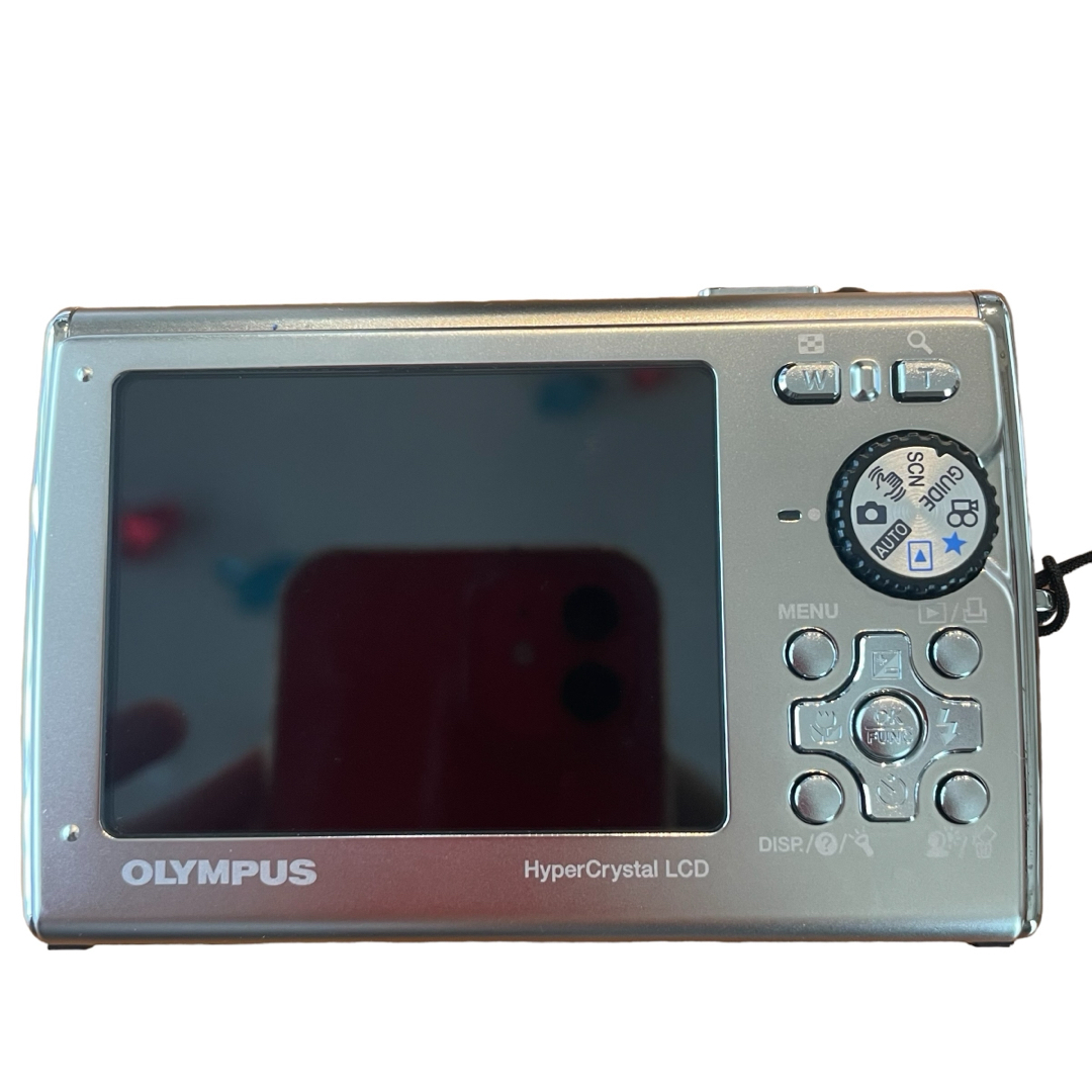 OLYMPUS(オリンパス)のオリンパス　 防水デジタルカメラ μ1030SW (ミュー)  メタルシルバー スマホ/家電/カメラのカメラ(コンパクトデジタルカメラ)の商品写真