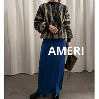 アメリヴィンテージ(Ameri VINTAGE)の【未使用】AMERI I LINE CUT SKIRT(ロングスカート)