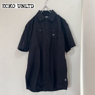 エコーアンリミテッド(ECKO UNLTD)の【美品♡】ECKO UNLTD 半袖シャツ　オープンシャツ　半袖　ワークシャツ(Tシャツ/カットソー(半袖/袖なし))