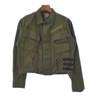 ミリタリー(MILITARY)のMILITARY ミリタリー ミリタリーブルゾン XS カーキ 【古着】【中古】(ミリタリージャケット)