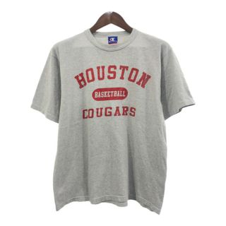 チャンピオン(Champion)のChampion チャンピオン ヒューストン・クーガーズ カレッジ 半袖Ｔシャツ スポーツ バスケットボール (メンズ M相当) 中古 古着 Q6136(Tシャツ/カットソー(半袖/袖なし))