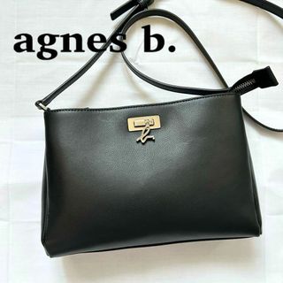 アニエスベー(agnes b.)の✨極美品✨入手困難　アニエスベー　ショルダーバッグ　ブラック　メタル　レザー(ショルダーバッグ)