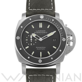 オフィチーネパネライ(OFFICINE PANERAI)の中古 パネライ PANERAI PAM00389 R番(2015年製造) ブラック メンズ 腕時計(腕時計(アナログ))