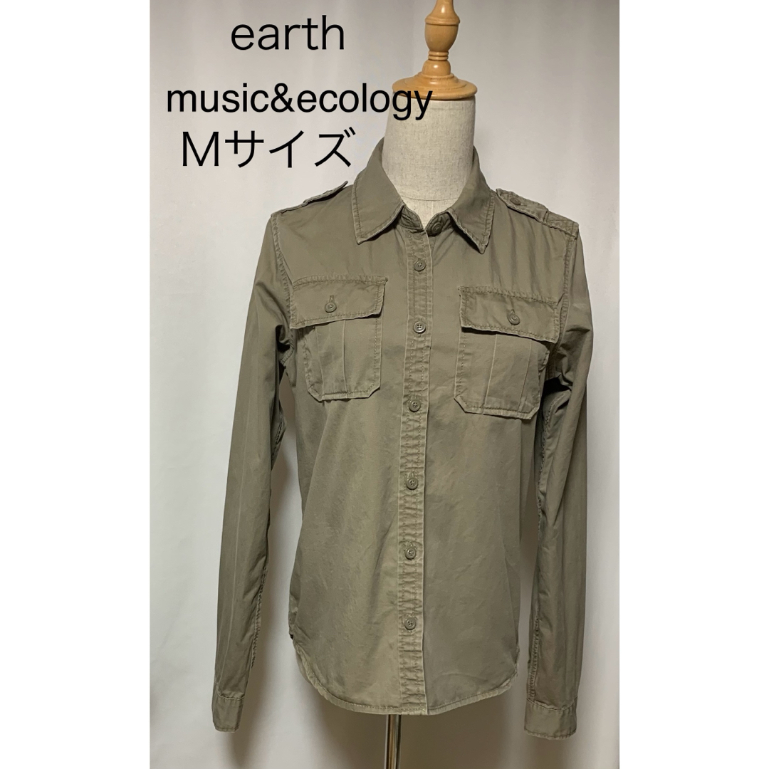 earth music & ecology(アースミュージックアンドエコロジー)のearth  music&ecology AVIREX ミリタリーシャツ　シャツ レディースのトップス(シャツ/ブラウス(長袖/七分))の商品写真