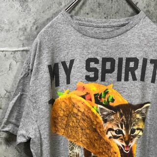 MY SPIRIT タコス ネコ カワイイ 奇抜 子猫 アニマル Tシャツ(Tシャツ/カットソー(半袖/袖なし))