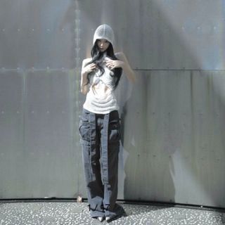 melt the lady zip up cargo pants(ワークパンツ/カーゴパンツ)