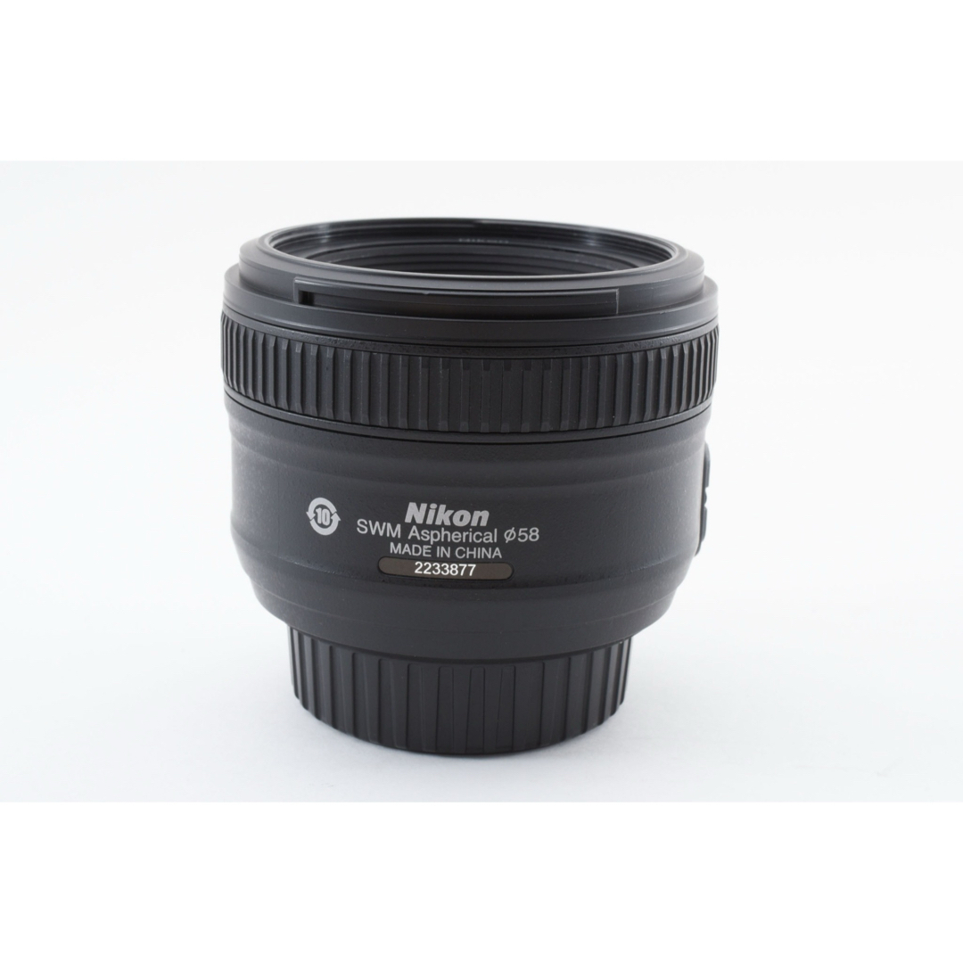 Nikon(ニコン)の☆美品【NIKON】AF-S NIKKOR 50mm F1.8 G ニコン スマホ/家電/カメラのカメラ(レンズ(単焦点))の商品写真