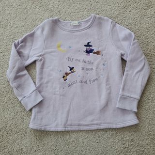 knitplanner 女の子 裏起毛 トレーナー スウェット パープル 130(Tシャツ/カットソー)