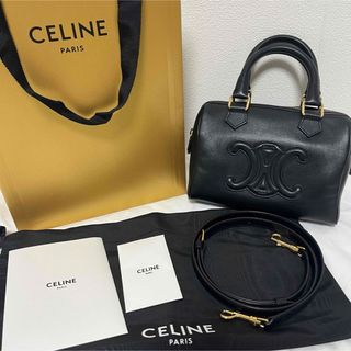 CELINE スモール ボストン キュイル トリオンフ スムースカーフスキン