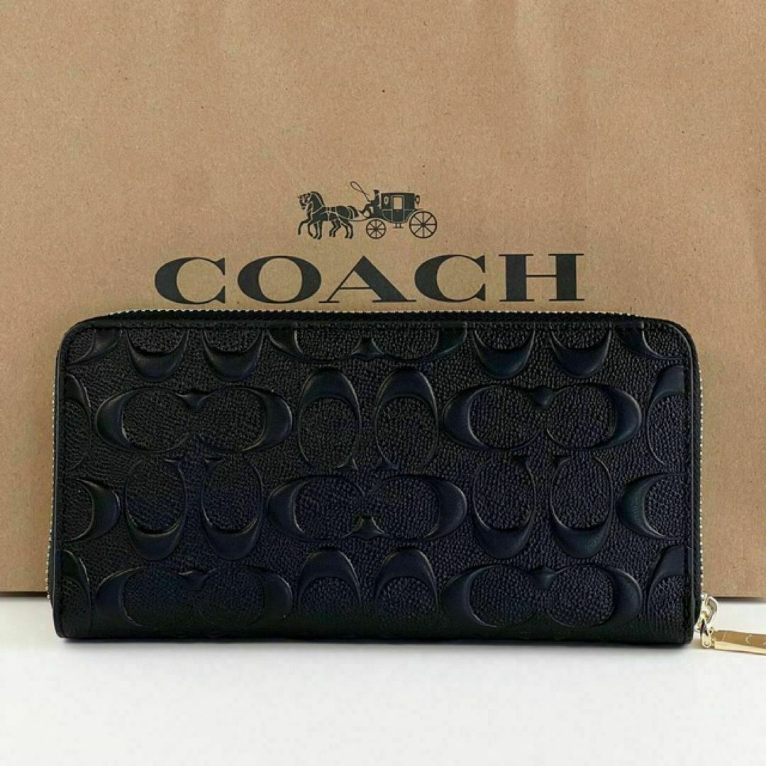 COACH(コーチ)の【新品未使用】COACH 長財布 FC3547 ホース キャリッジ ドット 革 レディースのファッション小物(財布)の商品写真